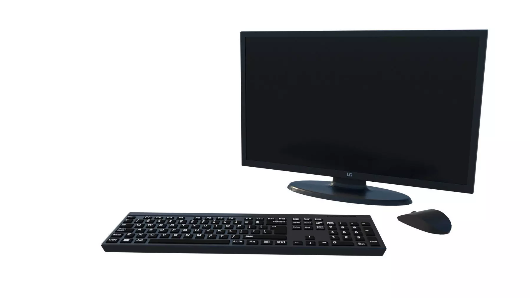 Computer Equipment Set 3D model_0