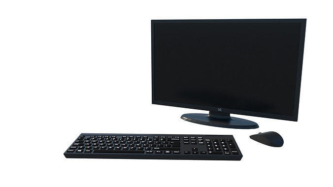 Computer Equipment Set 3D model