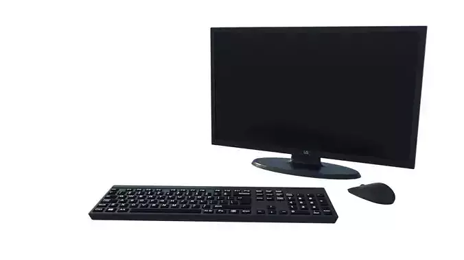 Computer Equipment Set 3D model