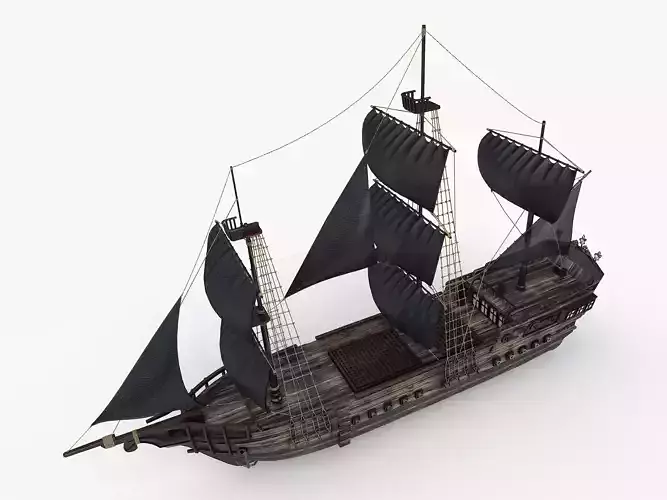 Medieval ship 3D model