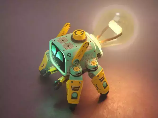 Cute Bot - lampy