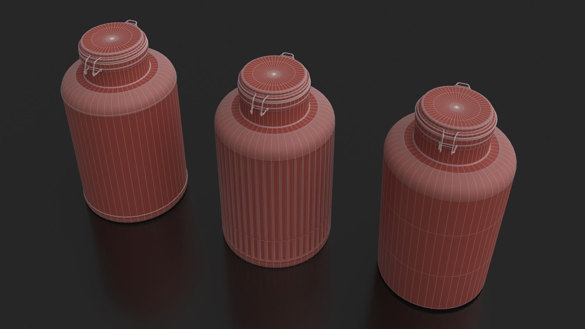  Glass jars  dispensers with a tap and lemonade 3D model_13