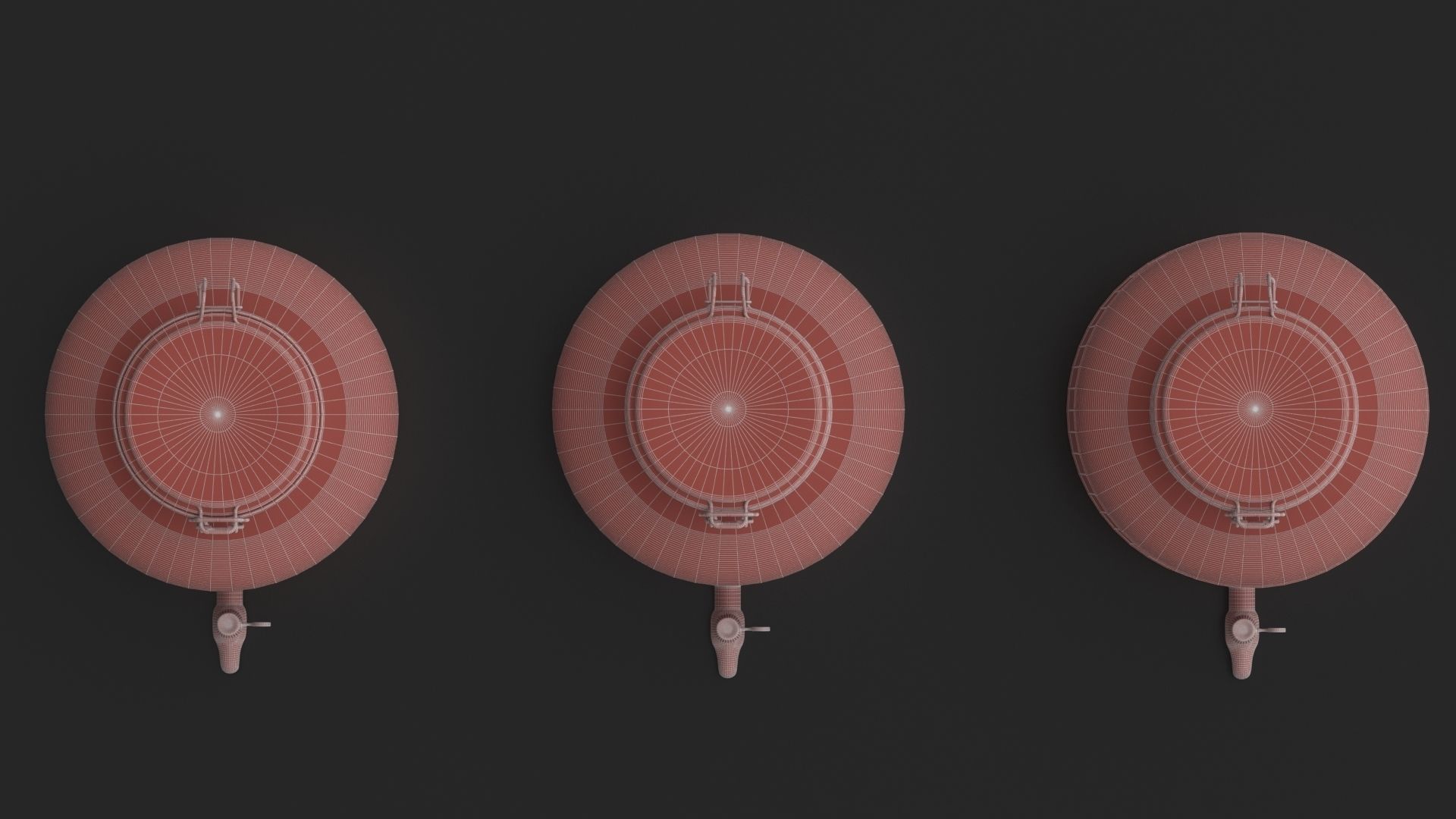  Glass jars  dispensers with a tap and lemonade 3D model_12