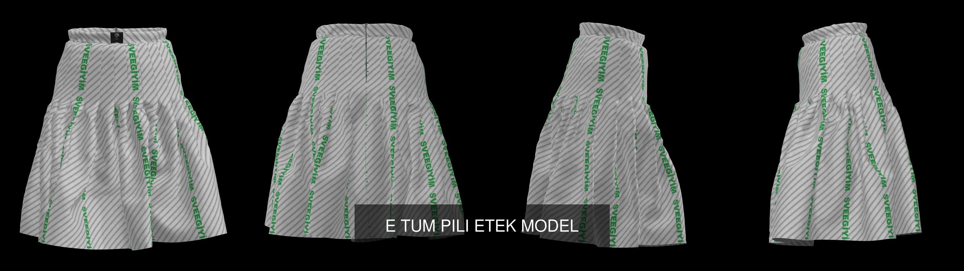 ETEKLER different skirts 3D Model Collection_7