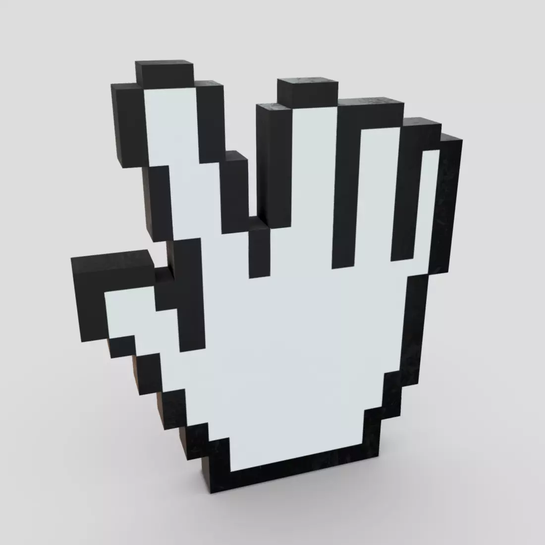 Cursor Hand 2 Low-poly 3D model