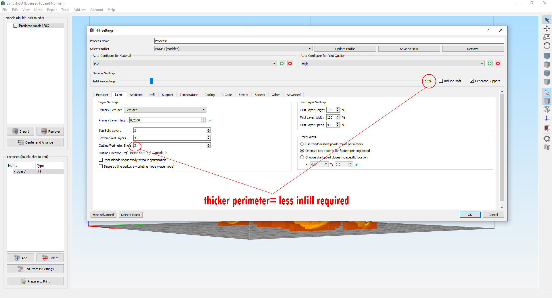 predator inspired facemask 3D print model_11