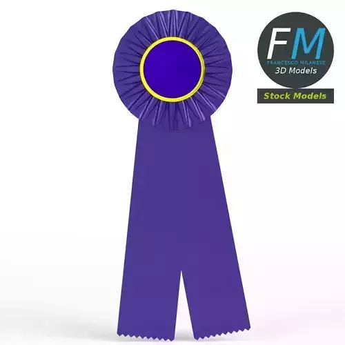 Award ribbon 3D model
