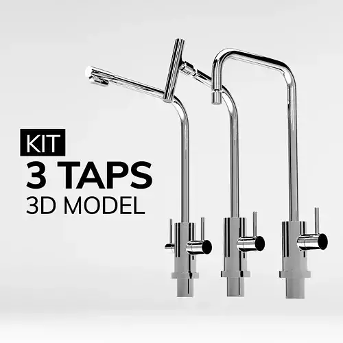 3 Taps kit 3D model 3D model