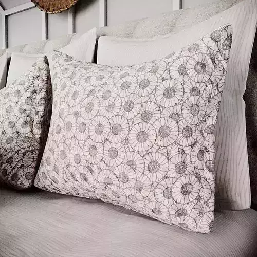 Detailed Flower Pillow Corona