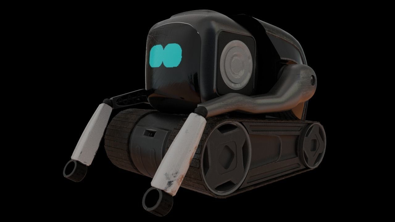 QBO cute little Robot 3D model_2