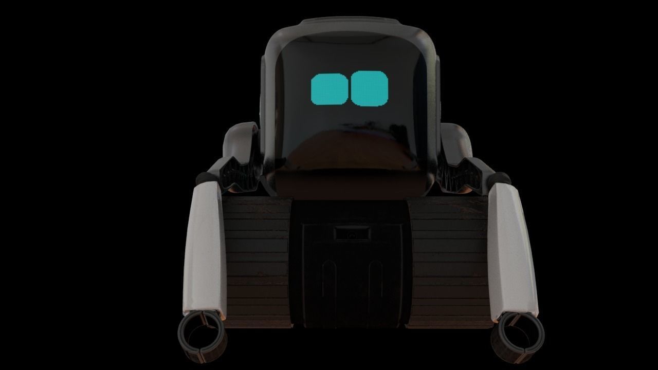 QBO cute little Robot 3D model_4