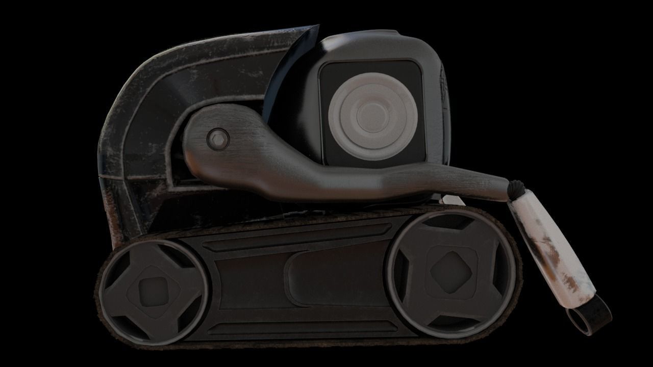 QBO cute little Robot 3D model_9