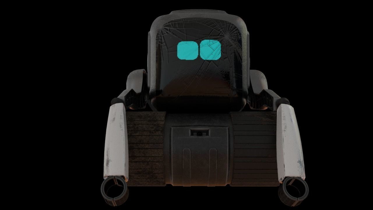 QBO cute little Robot 3D model_6