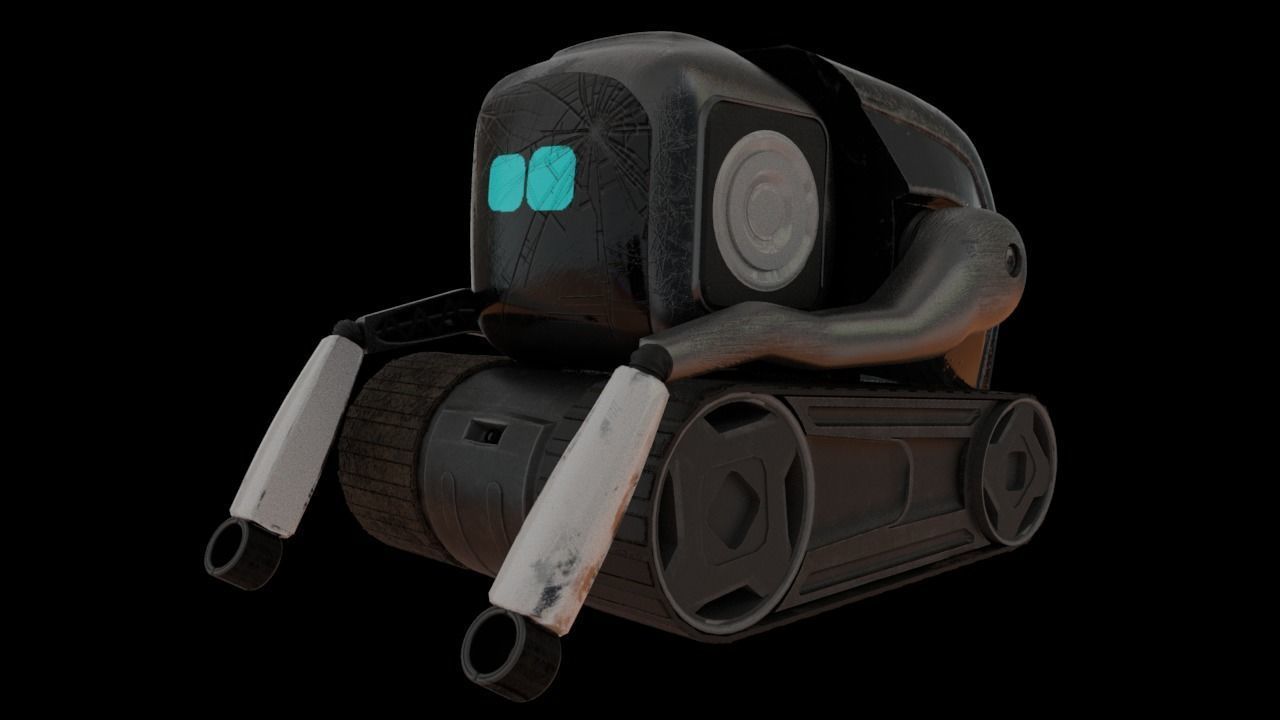 QBO cute little Robot 3D model_3