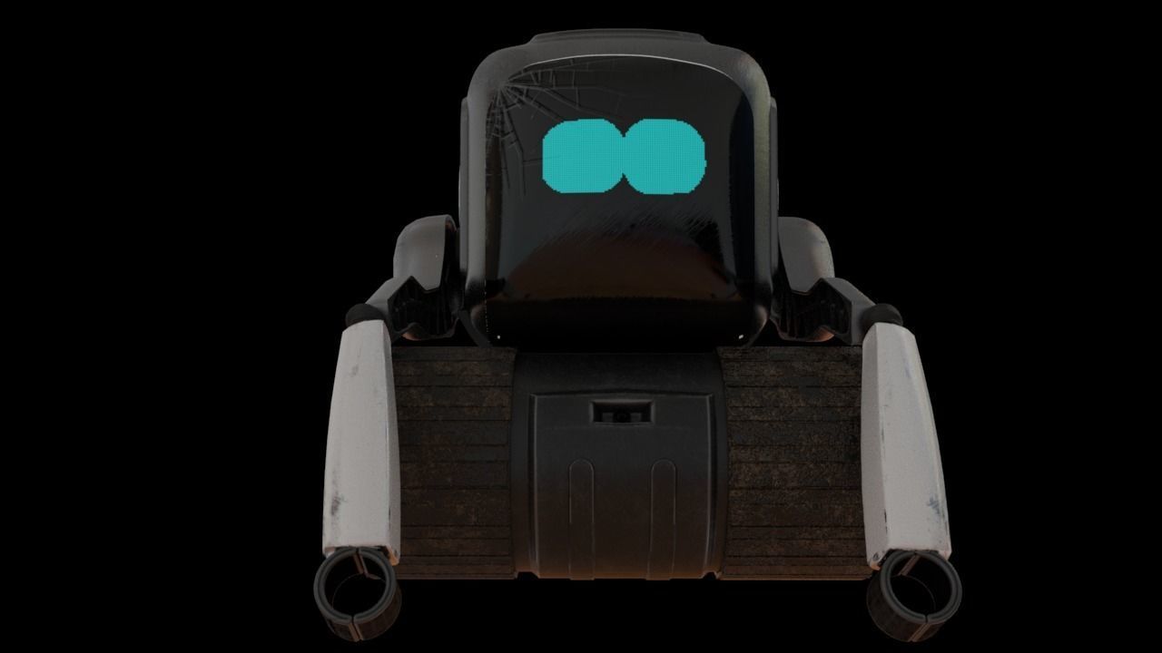 QBO cute little Robot 3D model_5