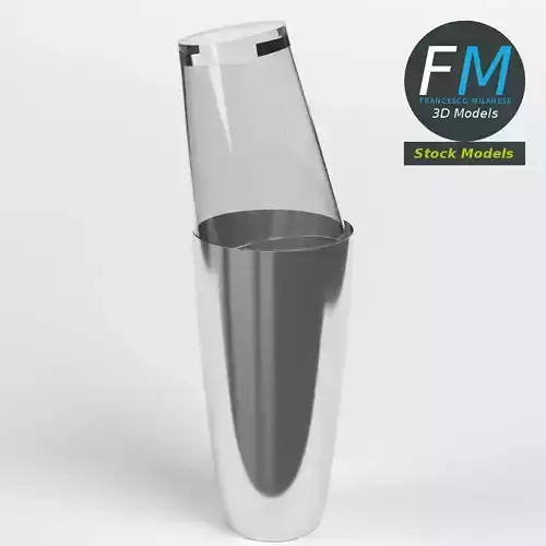 Boston shaker 3D model