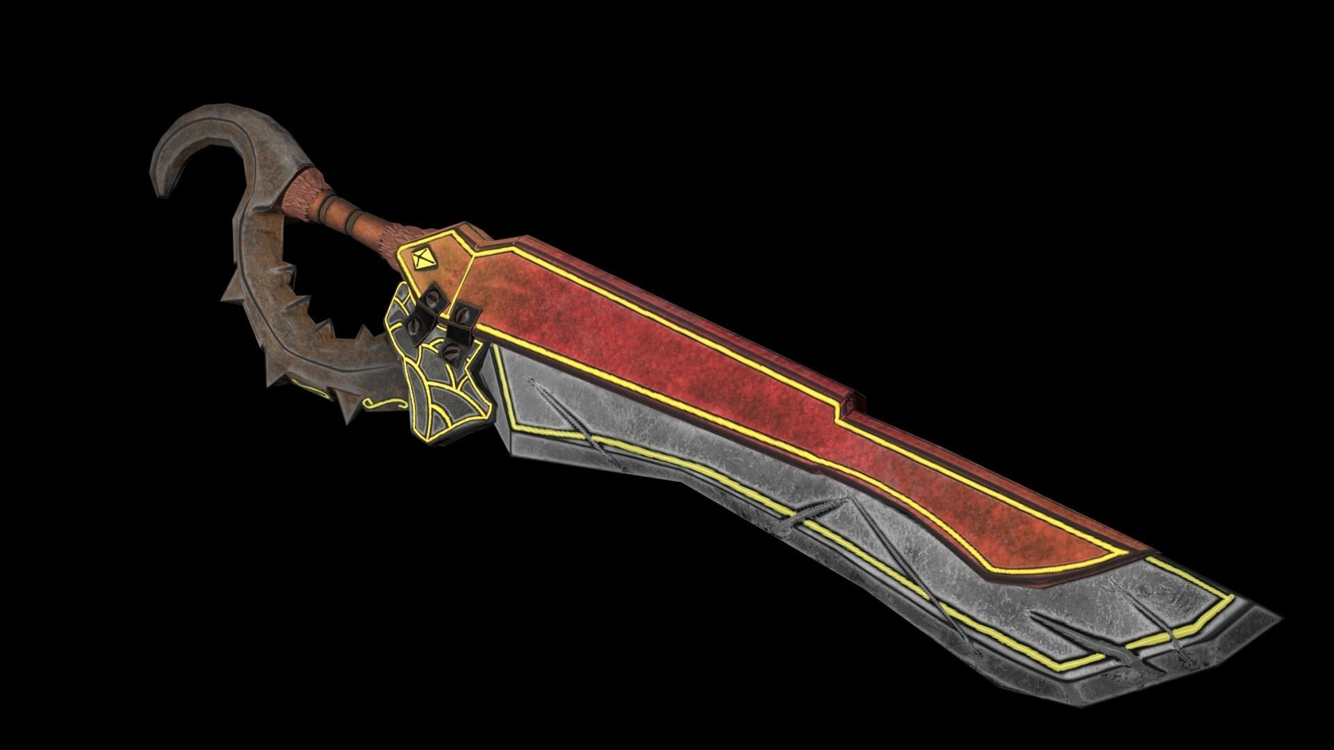 Fantasy Sword 3D model_3