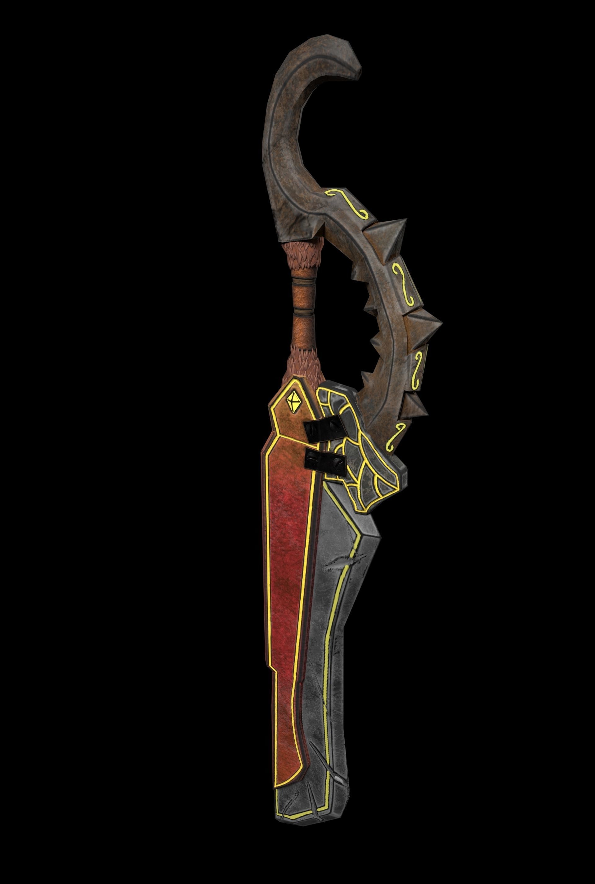 Fantasy Sword 3D model_1