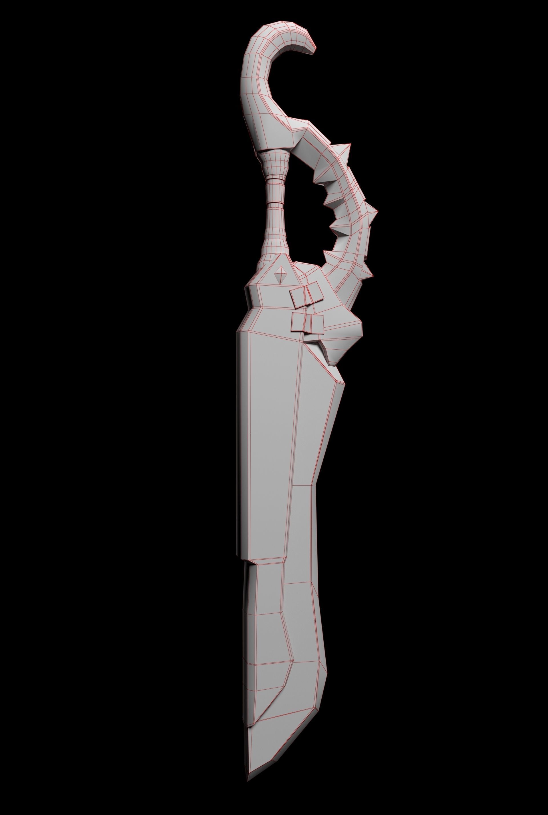 Fantasy Sword 3D model_4