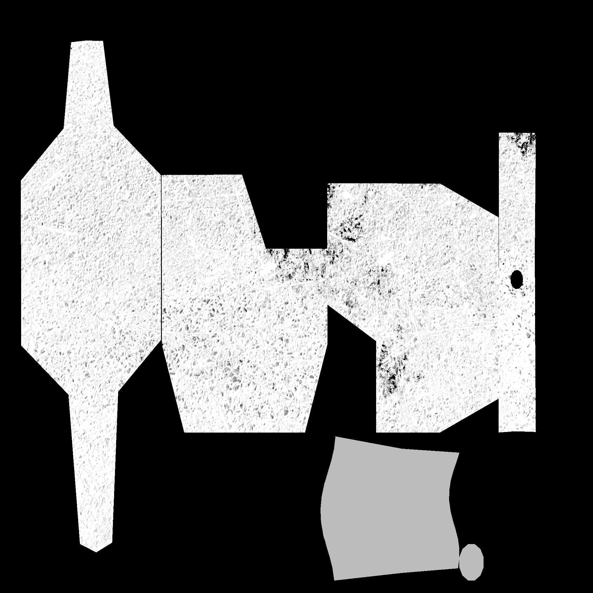 Concrete Barrier Type 1 Low-poly 3D model_8