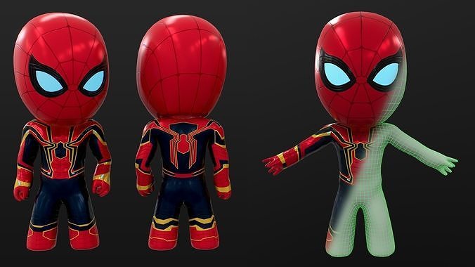 Mini Spidey Project Low-poly 3D model