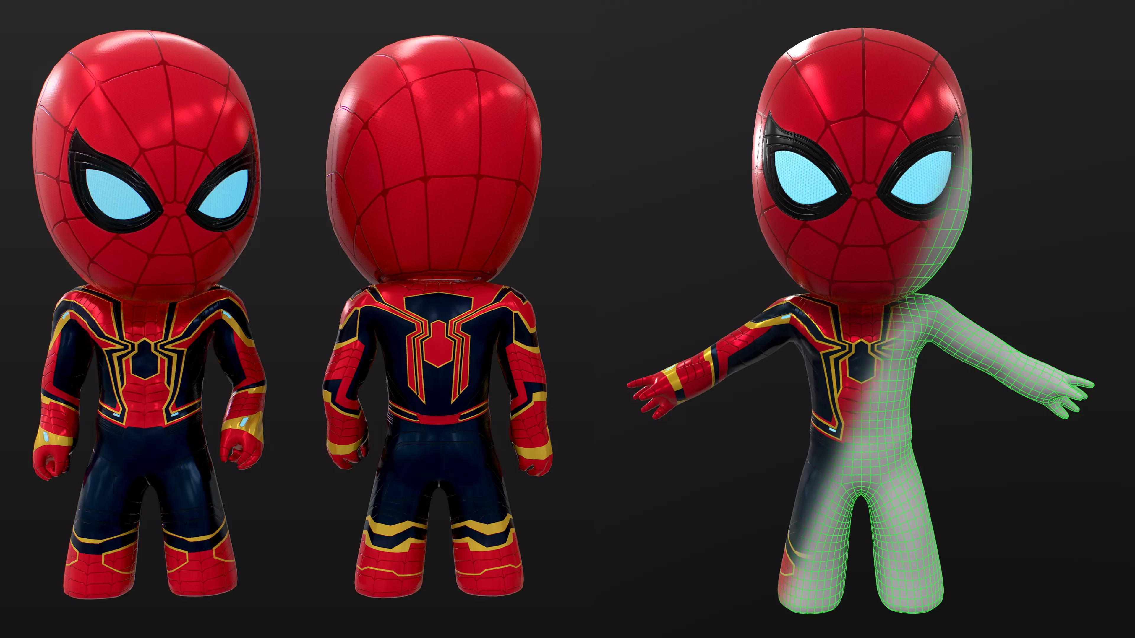 Mini Spidey Project Low-poly 3D model_0