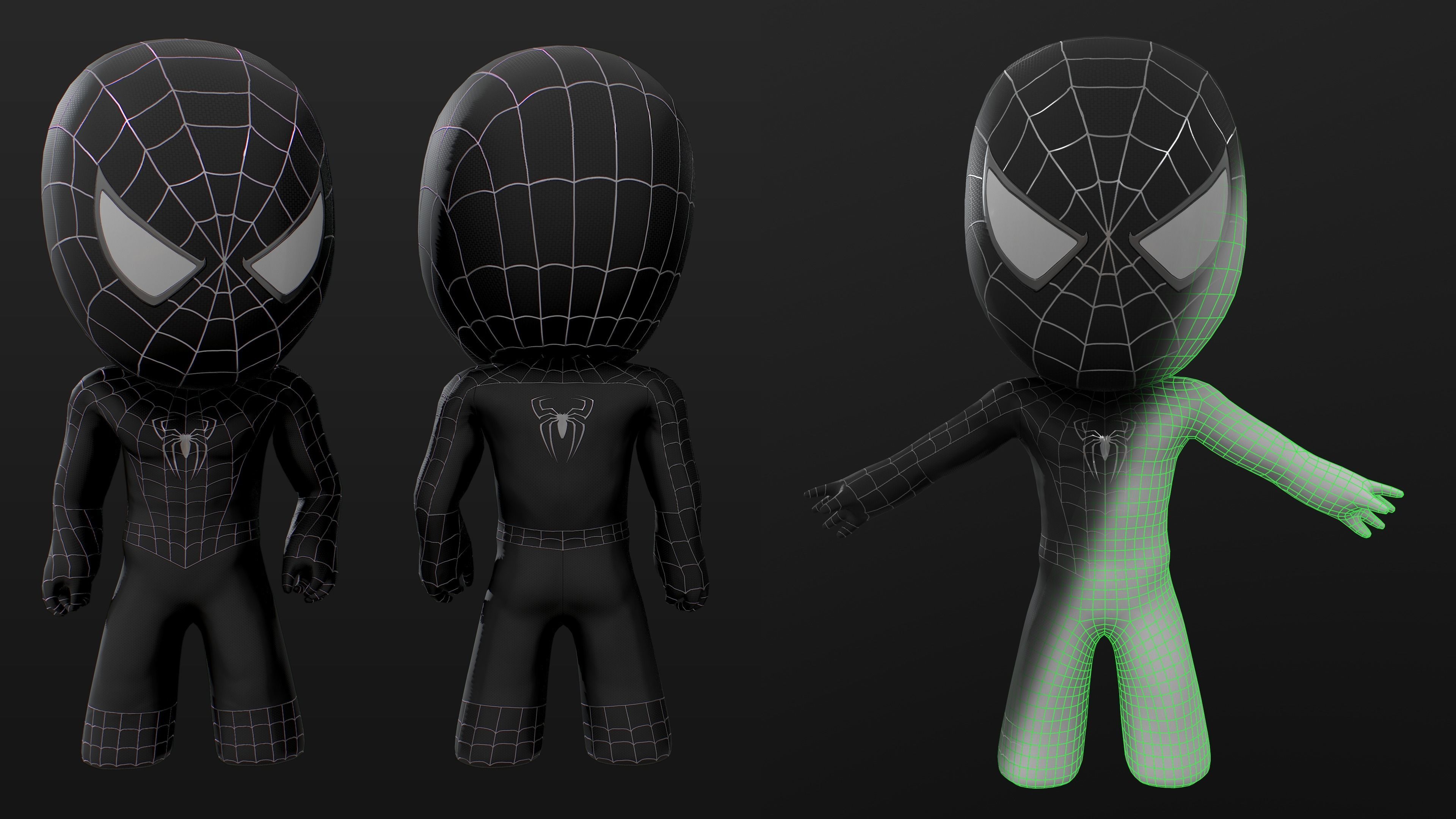 Mini Spidey Project Low-poly 3D model_8