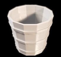 Wooden Basket Bucket  3D print model_1