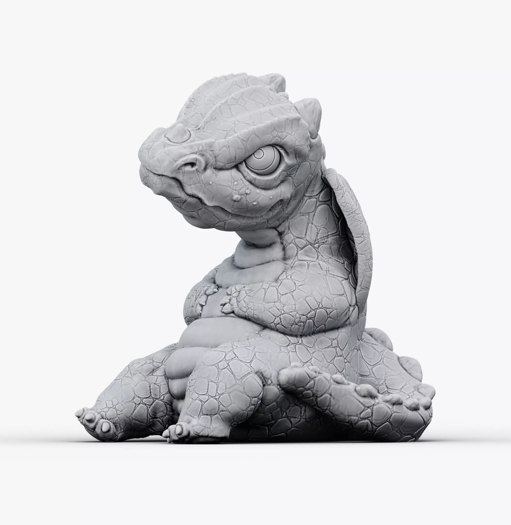 Baby dragon 3D print model_0