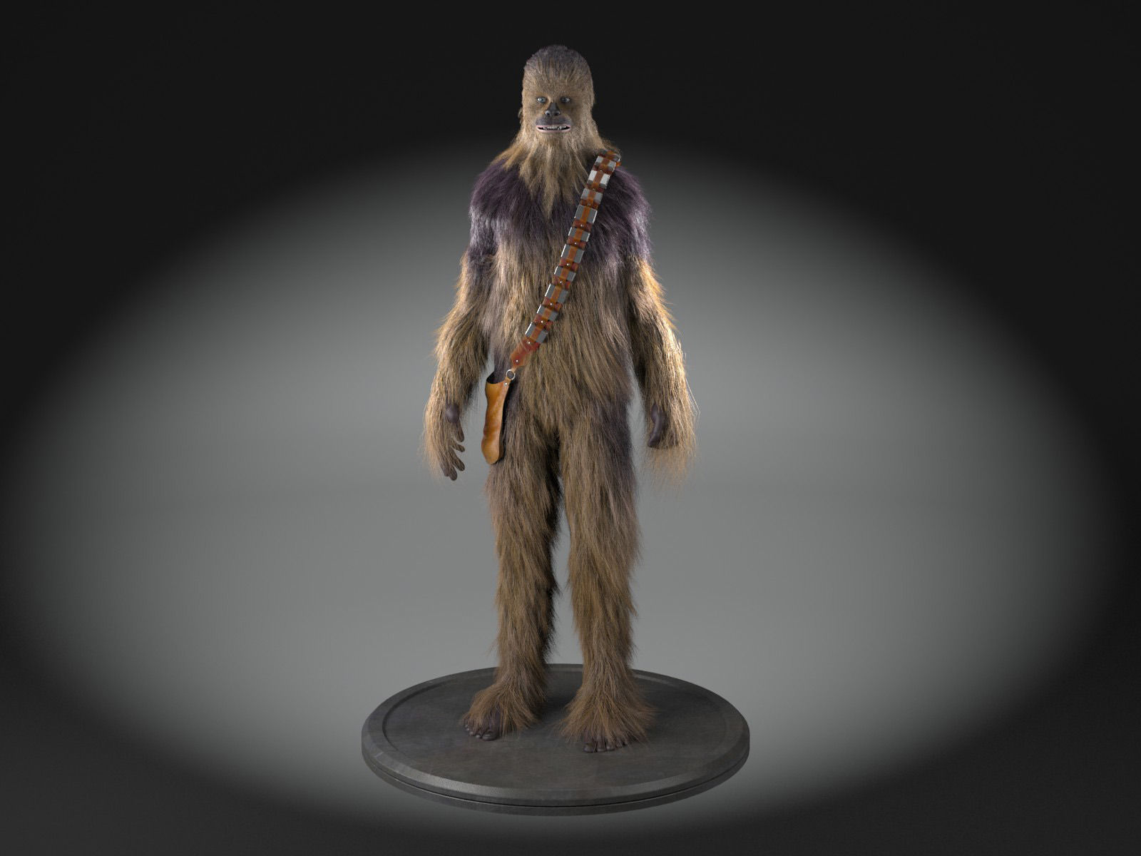 Star Wars Chewbacca for 3dsmax 3D model_1