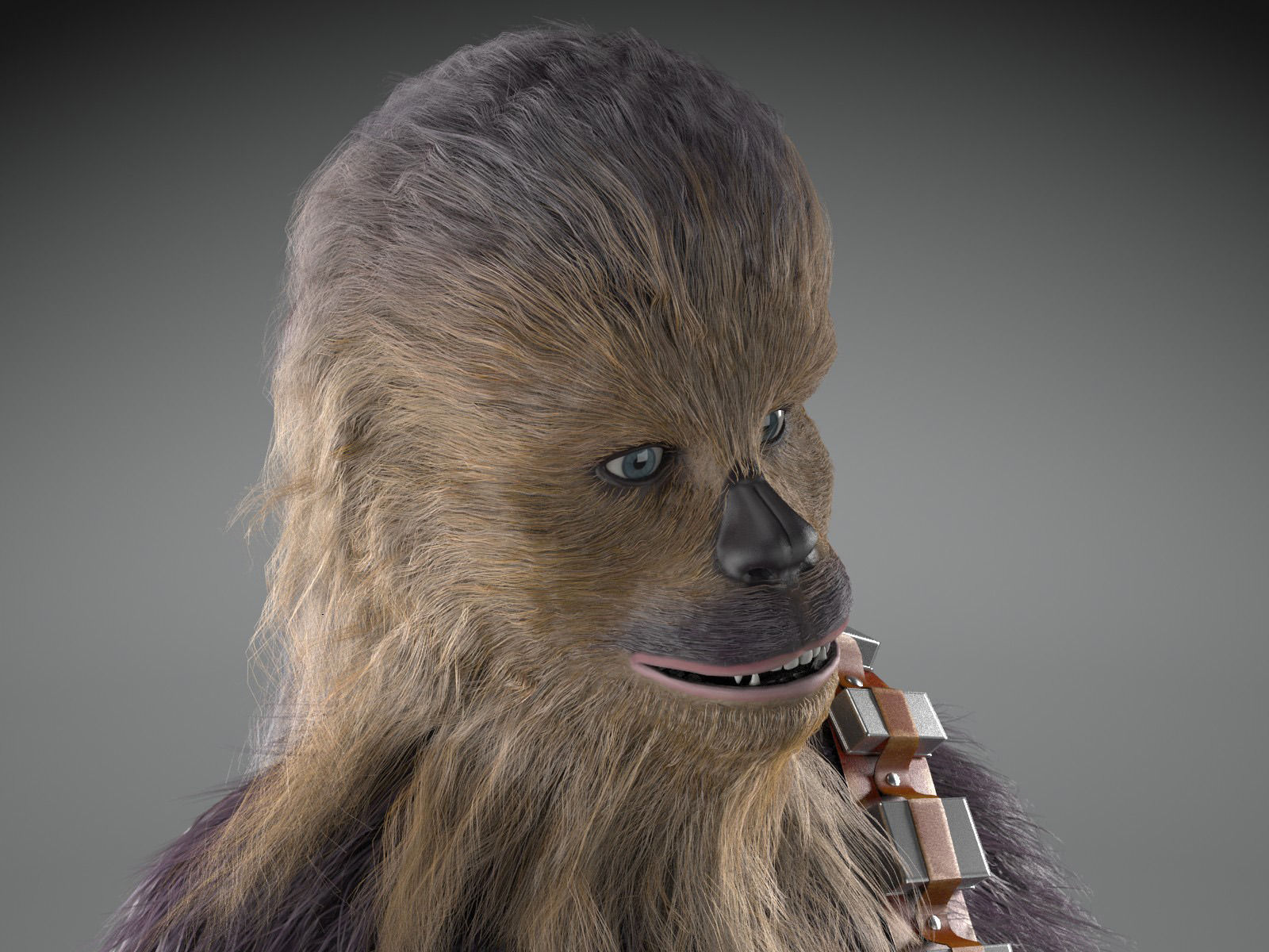 Star Wars Chewbacca for 3dsmax 3D model_5