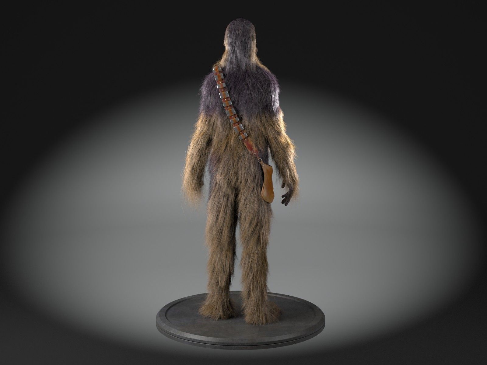 Star Wars Chewbacca for 3dsmax 3D model_2