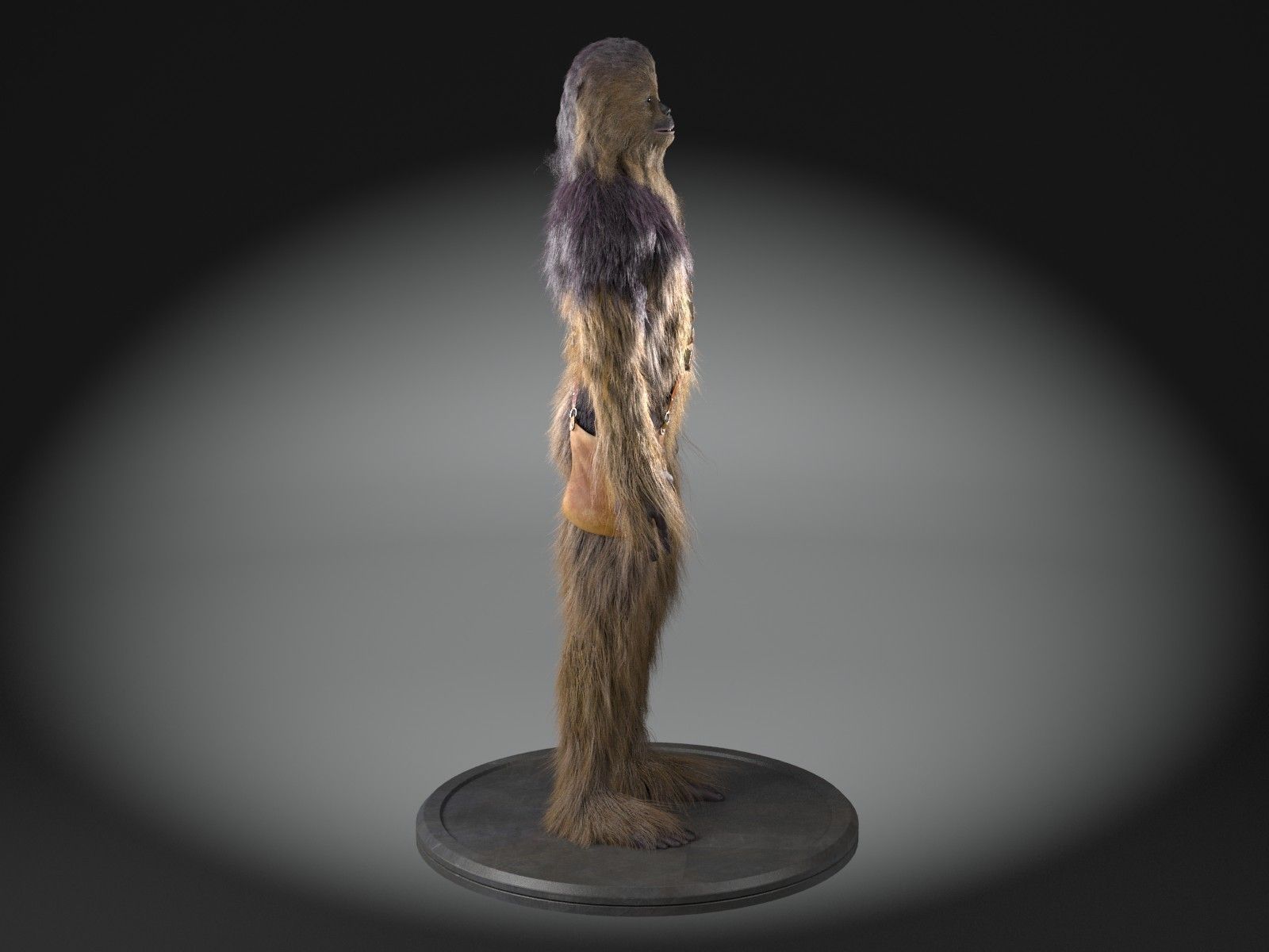 Star Wars Chewbacca for 3dsmax 3D model_4