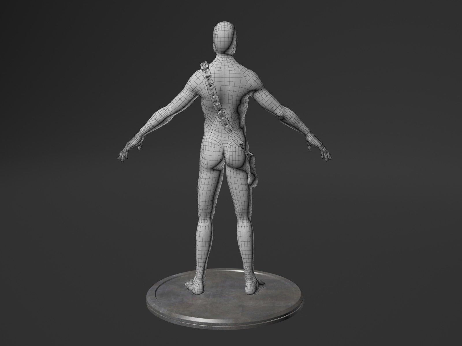 Star Wars Chewbacca for 3dsmax 3D model_13