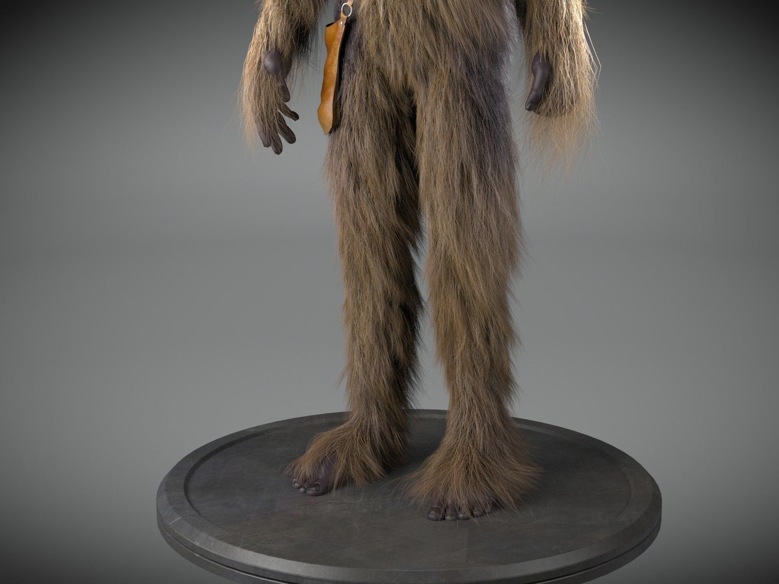 Star Wars Chewbacca for 3dsmax 3D model_3