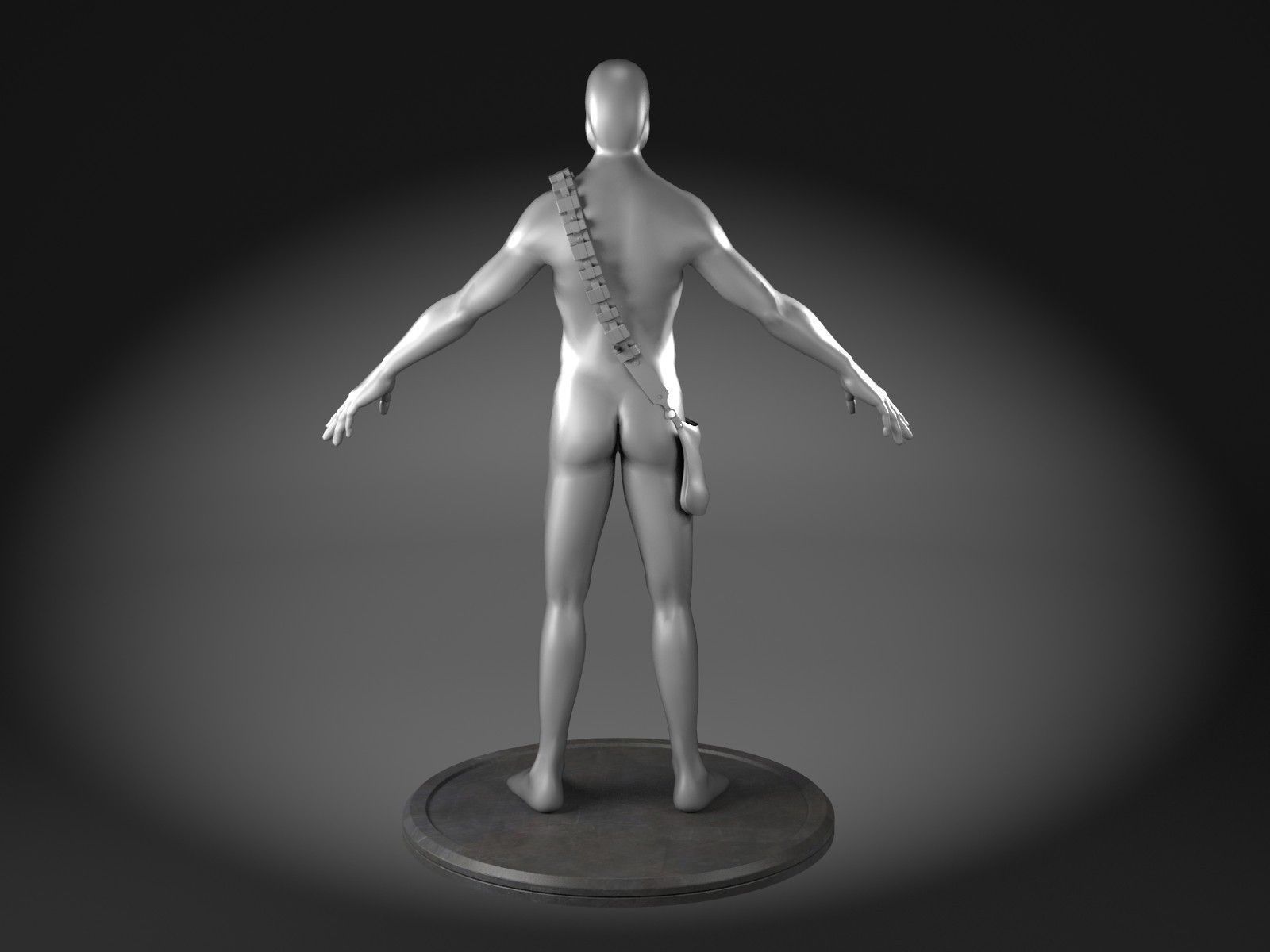 Star Wars Chewbacca for 3dsmax 3D model_8