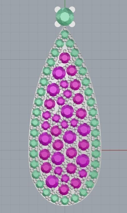 Pendant 2 amethyst 3D print model_6
