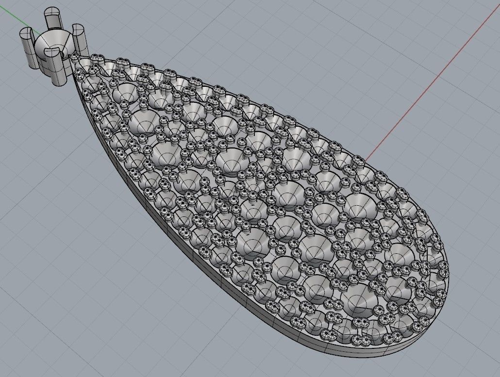 Pendant 2 amethyst 3D print model_8