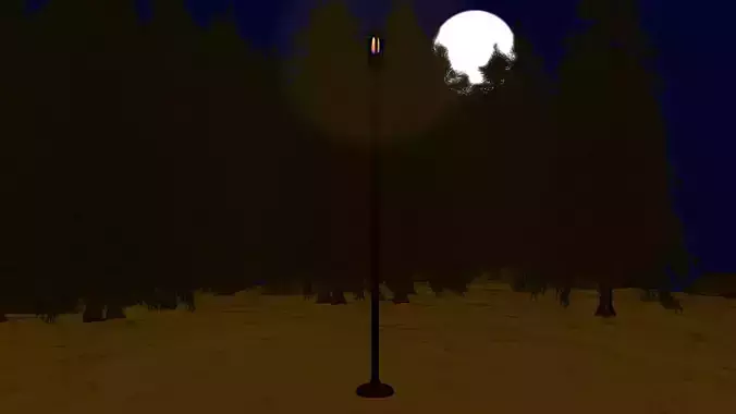 CANDLE OR LAMP OF GARDEN