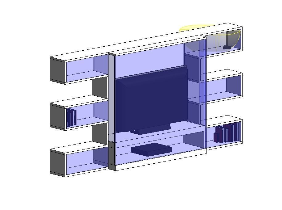 Entertainment Center 3D model_3