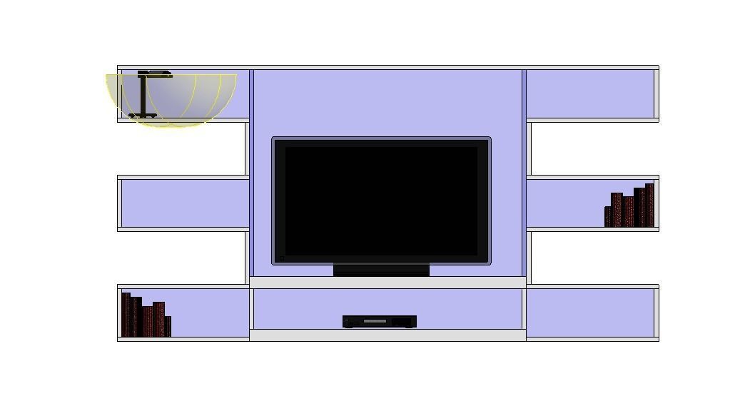 Entertainment Center 3D model_2