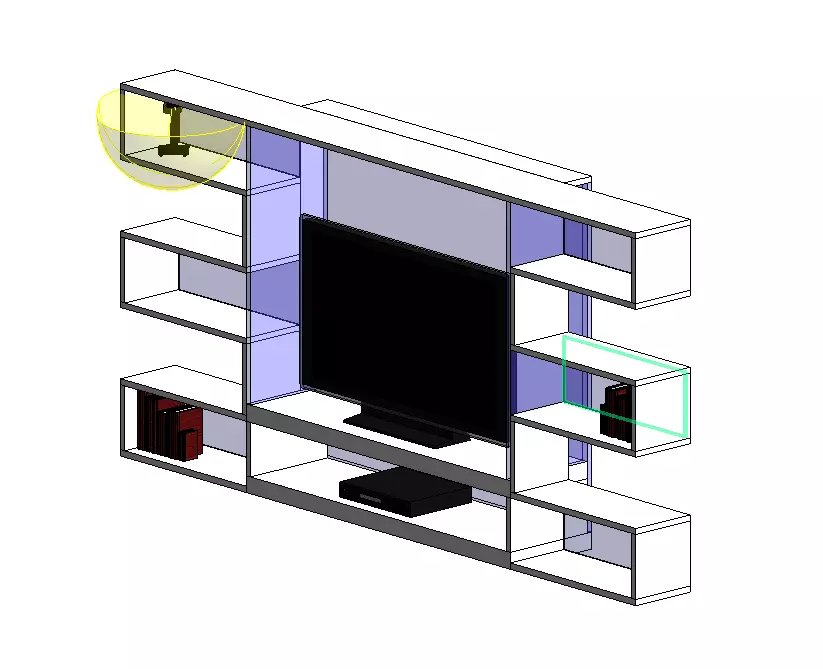 Entertainment Center 3D model_0