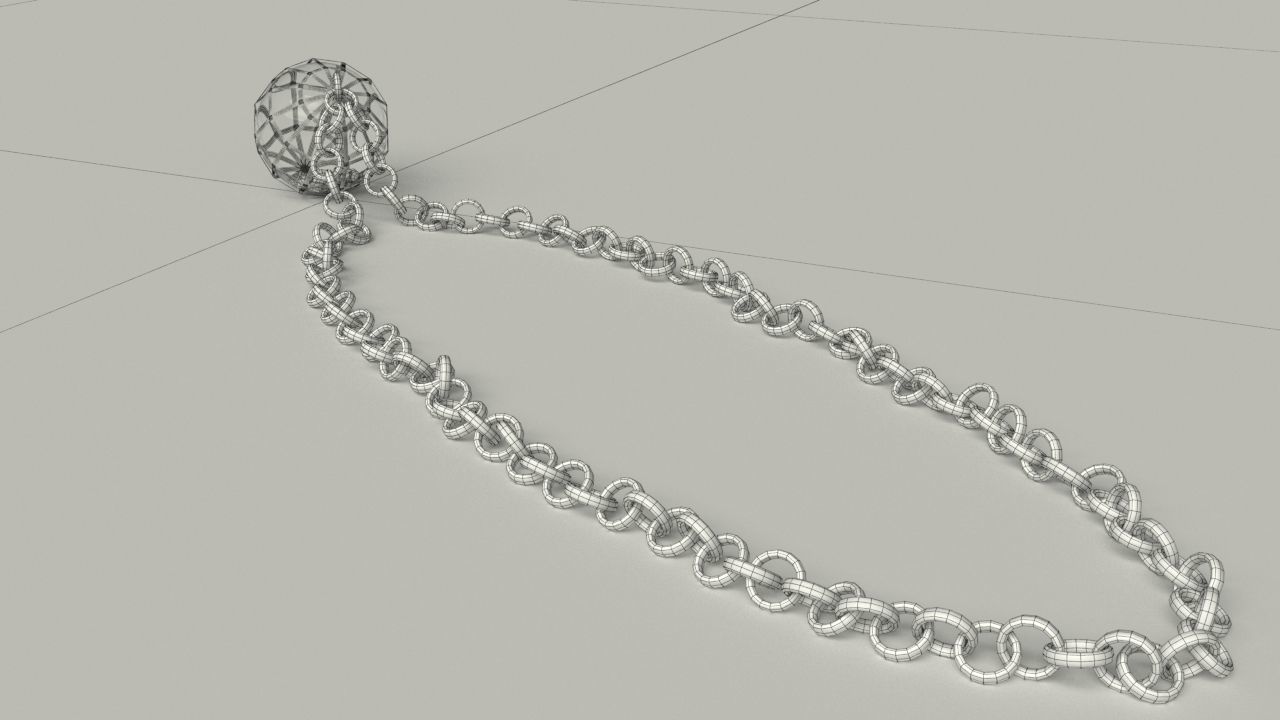 Spherical Pendant Free 3D model_18