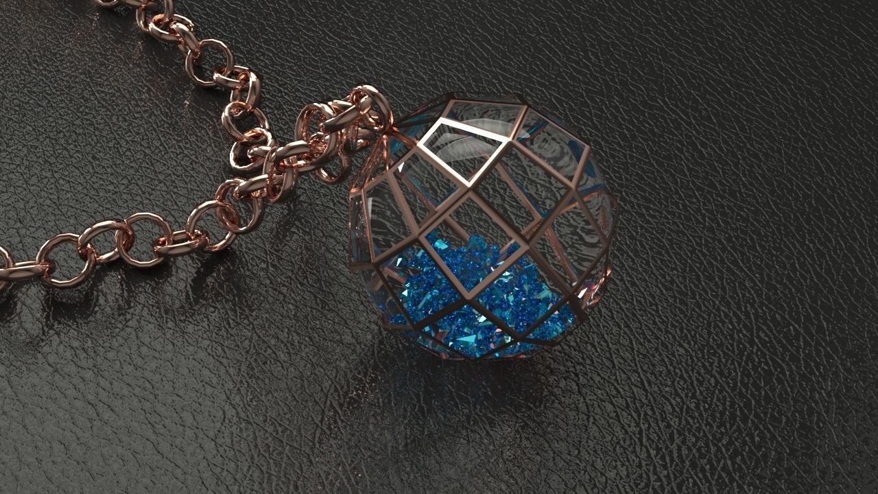 Spherical Pendant Free 3D model_0