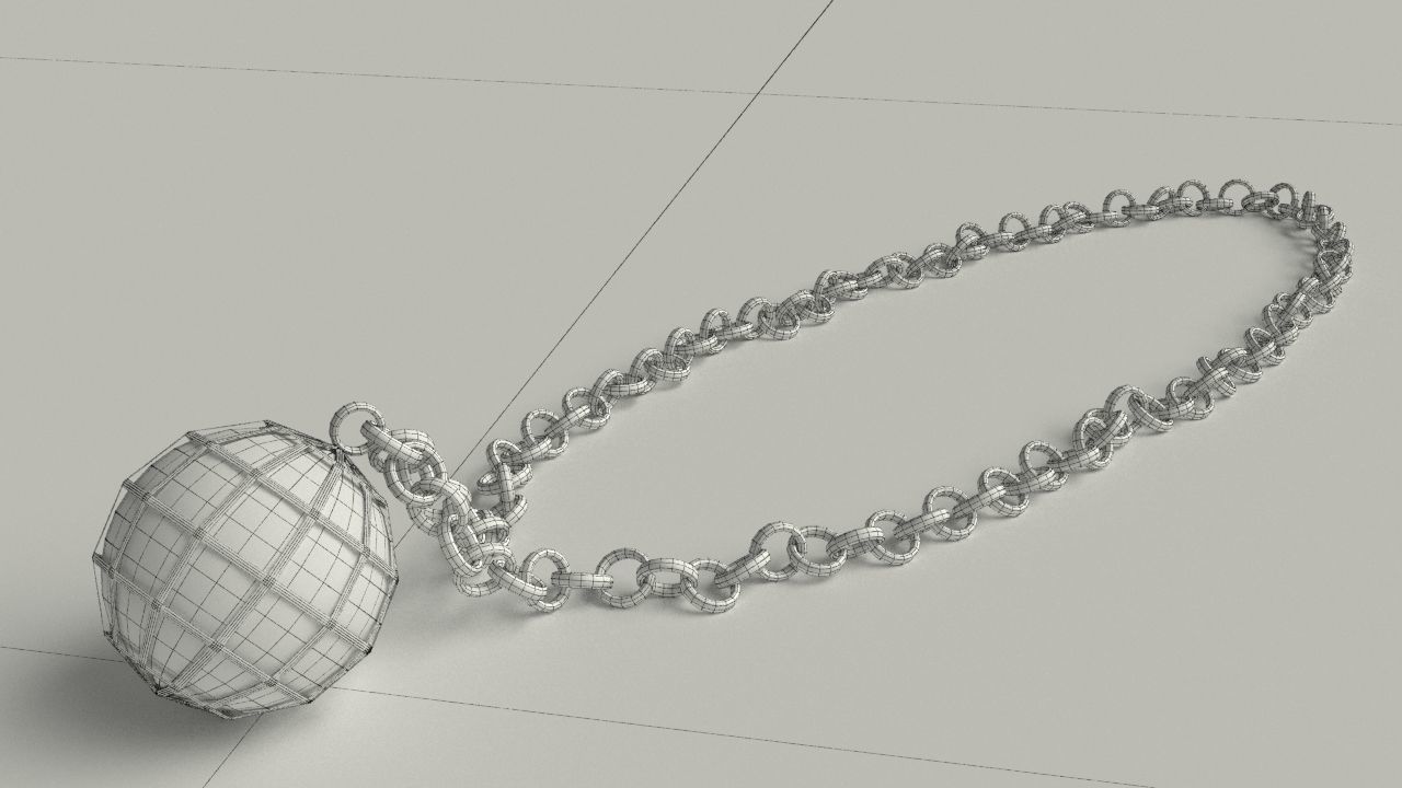 Spherical Pendant Free 3D model_10