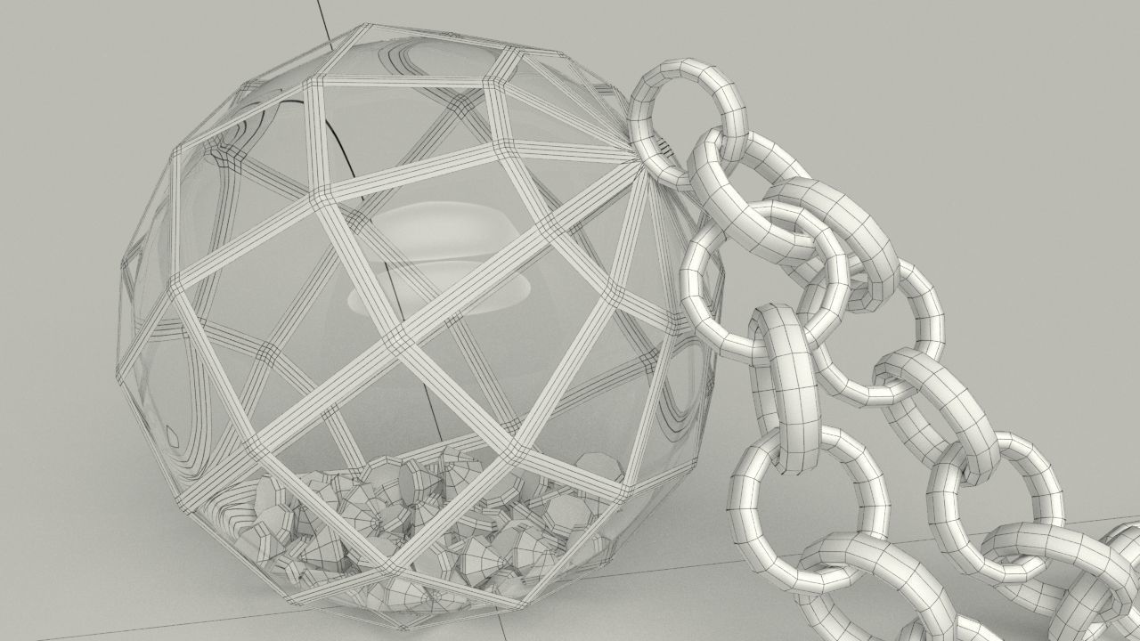 Spherical Pendant Free 3D model_15