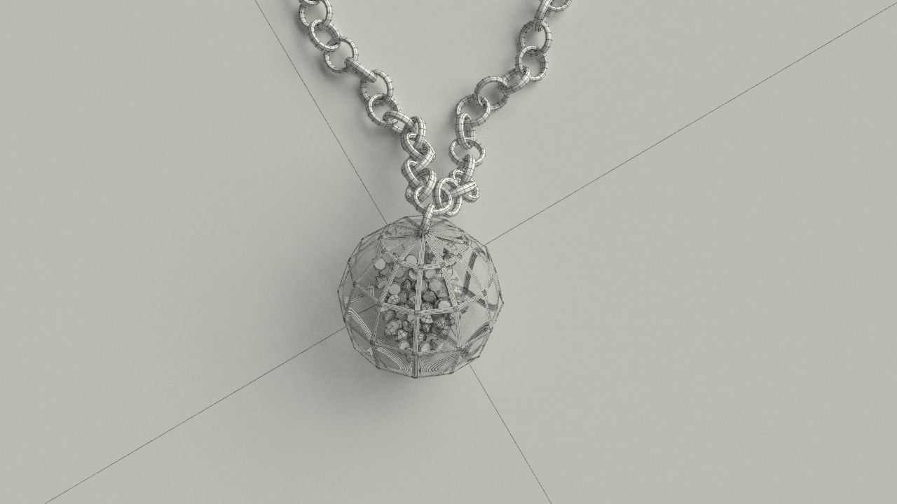 Spherical Pendant Free 3D model_17