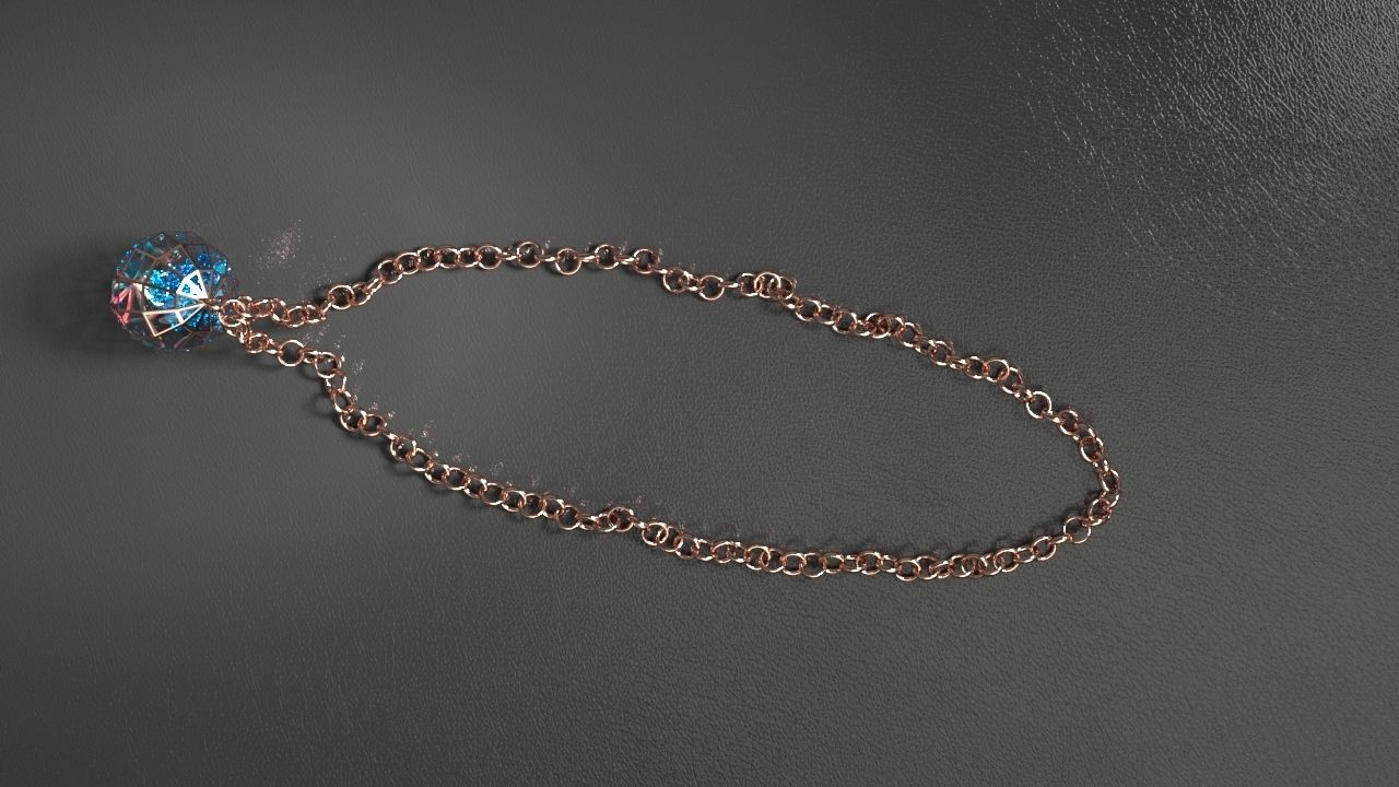 Spherical Pendant Free 3D model_6