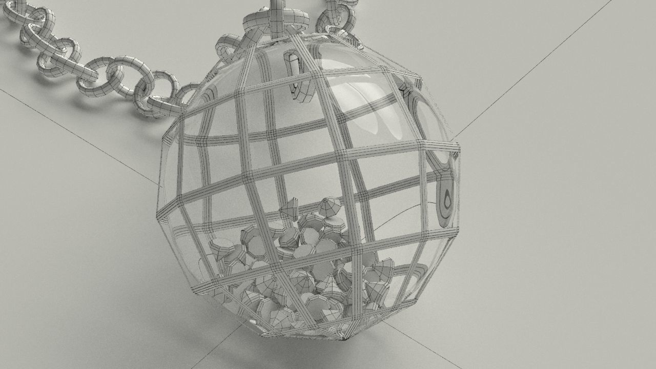 Spherical Pendant Free 3D model_14