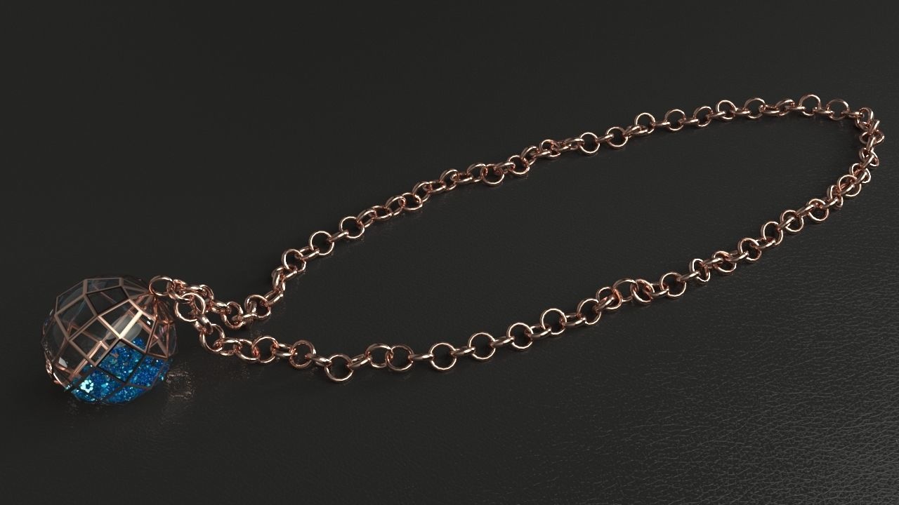 Spherical Pendant Free 3D model_4